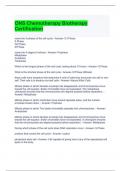 ONS Chemotherapy Biotherapy Certification Exam Questions with correct Answers