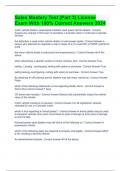 Sales Mastery Test &lpar;Part 3&rpar; License Exam With 100&percnt; Correct Answers 2024