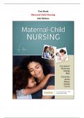 Maternal-Child Nursing 6th Edition Test Bank By Emily Slone McKinney, Susan R. James, Sharon Smith Murray, Kristine Nelson, Jean Ashwill | Chapter 1 – 55, Latest - 2024|