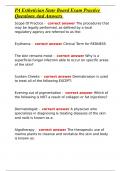 PA Esthetician State Board Exam Practice Questions And Answers 