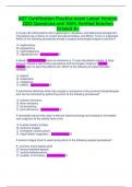 AST Practice Test - Part 1 Of 2 Latest Version 2023 Questions and Answers 100&percnt; Complete