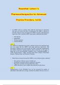 TEST BANK LEHNE&rsquo;S PHARMACOTHERAPEUTICS FOR ADVANCED PRACTICE NURSES AND PHYSICIAN ASSISTANTS 2ND EDITION ROSENTHAL Test Bank Questions with Complete Solutions