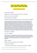 Tina Jones Shadow Health Exam&period; With Complete Solution-2023&sol;2024  LATEST 2024 UPDATE