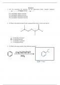Exam (elaborations) Organic Chemistry 
