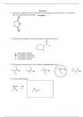 Exam (elaborations) Organic Chemistry 