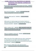 NAPRx CNPR Actual Exam WITH 160 Verified Questions and Verified Answers 2023-2024 