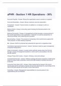 aPHR - Section 1 HR Operations - 38% Exam Questions and Answers