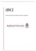 samenvatting IBK1&colon; boek&plus;artikelen&plus;hoorcolleges