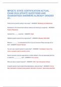 MPOETC STATE CERTIFICATION ACTUAL  EXAM 2024 UPDATE QUESTIONS AND  GUARANTEED ANSWERS ALREADY GRADED  A&plus;&period;