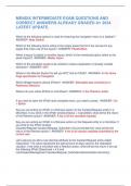 MENDIX INTERMEDIATE EXAM QUESTIONS AND  CORRECT ANSWERS ALREADY GRADED A&plus; 2024  LATEST UPDATE&period;