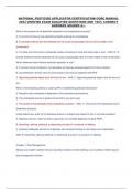 NATIONAL PESTICIDE APPLICATOR CERTIFICATION CORE MANUAL  2024 VERIFIED EXAM QUALIFIED QUESTIONS AND 100&percnt; CORRECT  ANSWERS GRADED A&plus;&period;