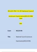 NCLEX RN V12.35 NUCLEX –RN QUESTIONS AND ANSWERS WITH RATIONALE LATEST UPDATED 2024 VERIFIED BY EXPERT