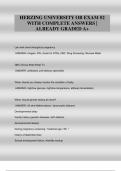 HERZING UNIVERSITY OB EXAM &num;2  WITH COMPLETE ANSWERS &vert;  ALREADY GRADED A&plus;