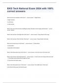 EKG Tech National Exam 2024 with 100&percnt; correct answers