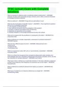 TFSC &lpar;actual&rpar; Exam with Complete Solutions