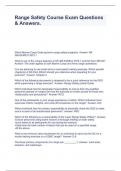 Range Safety Course Exam Questions & Answers&period;