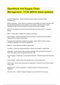 Operations and Supply Chain Management - C720 &lpar;WGU&rpar; latest updated