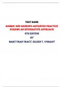 Test Bank for Hamric and Hanson's Advanced Practice Nursing An Integrative Approach 6th Edition by Mary Fran Tracy, Eileen T. O'Grady |All Chapters,  Year-2024|