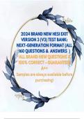 2024 BRAND NEW HESI EXIT VERSION 3 (V3) TEST BANK: NEXT-GENERATION FORMAT (ALL 160 QUESTIONS &  ANSWERS  )  ALL BRAND NEW QUESTIONS & 100% CORRECT – GUARANTEED A++