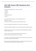 ACC 300&colon; Exam 4 MC Questions And Answers
