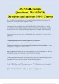 29&period; NBME Sample Questions&lpar;120&rpar;&lpar;10&sol;30&sol;18&rpar; Questions and Answers 100&percnt; Correct