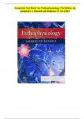 Complete Test Bank For Pathophysiology 7th Edition by  Jacquelyn L. Banasik All Chapters (1-54 )