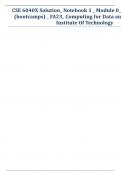 CSE 6040X Solution&lowbar; Notebook 1 &lowbar; Module 0&lowbar; Fundamentals &lpar;bootcamps&rpar; &lowbar; FA23&lowbar; Computing for Data analysis Georgia Institute Of Technology 