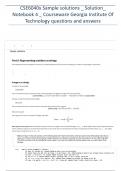 CSE6040x Sample solutions &lowbar; Solution&lowbar;  Notebook 4 &lowbar; Courseware Georgia Institute Of  Technology questions and answers