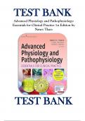 Advanced Physiology and Pathophysiology&colon; Essentials for Clinical Practice 1st Edition by Nancy Tkacs -Test Bank