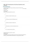BIOL 250 Comprehensive Final Exam Questions with Answers