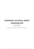 Samenvatting overheids- en social profit communicatie