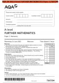 AQA QP 2023 A-level FURTHER MATHEMATICS Paper 3 (7367/3M)
