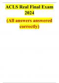 ACLS Real Final Exam 2024 (All answers answered correctly)