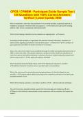 CPCS Bundled Exams with Complete Solution &vert; Verified &vert; Guaranteed Success