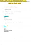 MICROBIOLOGY&colon; AN INTRODUCTION&comma; 13TH EDITION TEST BANK  COMPLETE EXAM QUESTIONS AND CORRECT DETAILED ANSWERS &lpar; ALREADY GRADED A&plus;&rpar; 