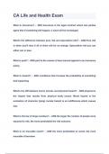 CA Life and Health Exam Questions & Answers 2024&lpar;A&plus;GRADED 100&percnt;VERIFIED&rpar;