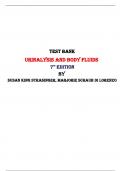 Test Bank for Urinalysis and Body Fluids 7th Edition by Susan King Strasinger, Marjorie Schaub Di Lorenzo |All Chapters,  Year-2024|