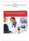 Pharmacotherapeutics for Advanced Practice Nurse Prescribers  5th Edition Test Bank By Teri Moser Woo, Marylou V. Robinson | Chapter 1 – 55, Latest - 2024|