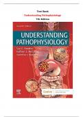 Understanding Pathophysiology  7th Edition Test Bank By Sue E. Huether, Kathryn L. McCance | Chapter 1 – 44, Latest - 2024|