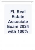 FL Real Estate Associate Exam 2024 with 100% correct answers
