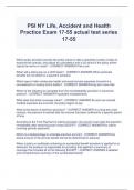 New York Accident & Health Insurance  &lpar;NY series 17-55&rpar; study guide exam Agent Licesne - CORRECT ANSWER-Noone can sell insurance without license but you  dont need to pass test if you are employees of licesed insurance agent wh do nt solicit&comma;  licensed at