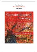 Gerontological Nursing 10th Edition Test Bank By Charlotte Eliopoulos | Chapter 1 – 35, Latest - 2024|