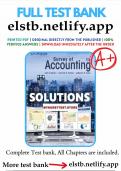 Solutions manual for survey of accounting 10th edition warren full chapter