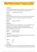 NURS 6521N Final Exam (answers)100 % CORRECT LATEST. [UPDATE GRADED A+ Walden University]