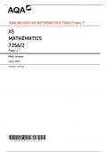 AQA MS 2023 AS MATHEMATICS 7356/2 Paper 2