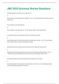 JMC 2033 Grammar 100 Review Questions And Answers