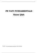 PN VATI FUNDAMENTALS Exam Q&A 2023/ 2024