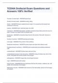 TCDHA Orofacial Exam Questions and Answers 100&percnt; Verified