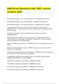 NAB Exam Questions with 100&percnt; correct answers 2024
