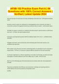 AFSB 152 Bundled Exams with Complete Solution &vert; Verified &vert; Guaranteed Success